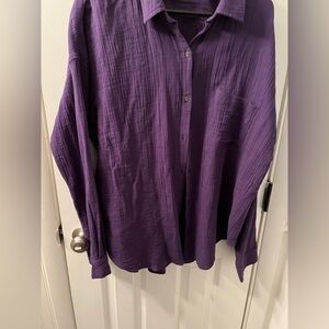 LOFT Purple Blouse